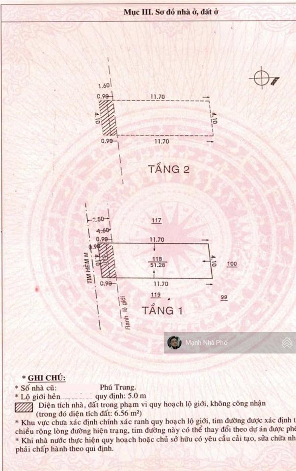 Bán nhà ni sư huỳnh liên, p10, tân bình 44.7m2 (4.1m x 13.3m) 4.55 tỷ tl