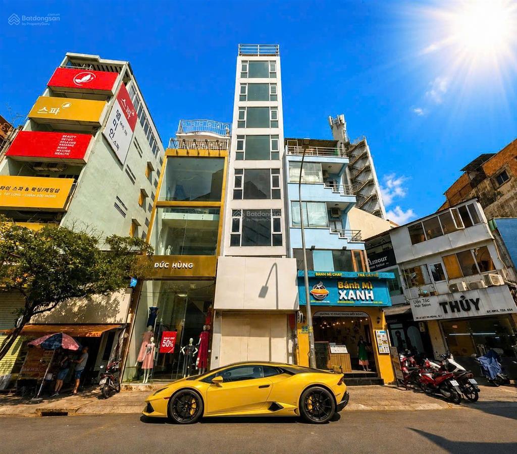 Bán nhà 2 mặt tiền lê thị riêng q1 bến thành  9 tầng thang máy  hđ thuê 99 triệu/tháng  35 tỷ