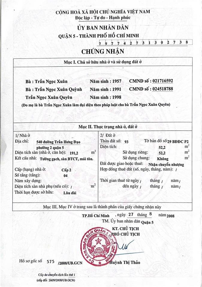 Hàng riêng! mt trần hưng đạo 2 chiều vị trí siêu đẹp, chủ cần bán gấp, giảm 7 tỷ bán (0937 699 ***)
