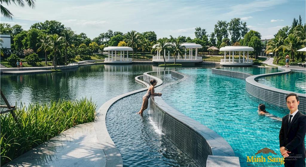 4.8 tỷ  82.5m2  4 tầng  đối diện công viên  cạnh hồ bơi 3.300m2  liền kề strip mall