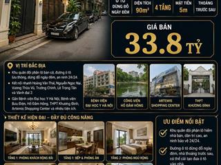 BÁN NHÀ LIỀN KỀ HOÀNG VĂN THÁI - THANH XUÂN - KHU QUÂN ĐỘI PHÂN LÔ - Ô TÔ DỪNG ĐỖ - 90M2