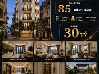 BÁN TÒA APARTMENT TỪ HOA - TÂY HỒ - THANG MÁY - GẦN HỒ TÂY - DÒNG TIỀN 85 TRIỆU/THÁNG -