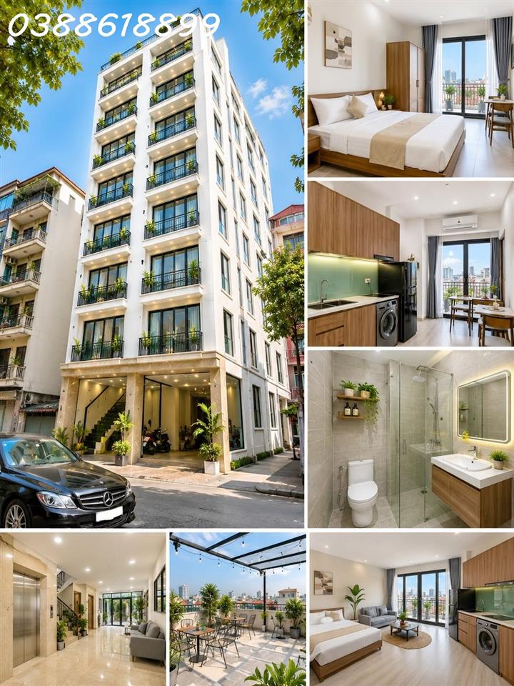 BÁN TÒA APARTMENT PHÚ MỸ - MỸ ĐÌNH - NAM TỪ LIÊM - Ô TÔ TRÁNH KINH DOANH - DÒNG TIỀN 180