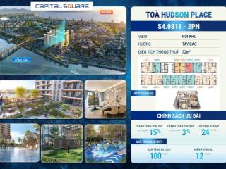 Sở hữu ngay căn hộ capital square 2pn, view sông hàn, sở hữu lâu dài, ck lên đến 17%