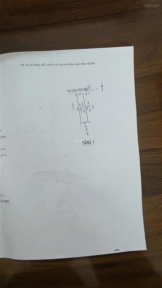 Chủ gửi bán nhà hẻm 226 lê trọng tấn  dt 5x21m ( nở hậu 5m25 ) nhà cấp 4  giá 8,3 tỷ tl