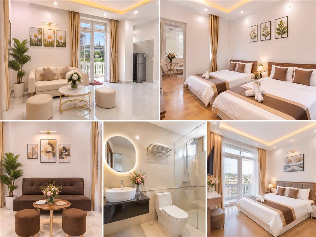 Cho thuê khách sạn 3 sao 46 phòng 2 mặt tiền giá 120 triệu phường 8 Đà Lạt Lâm Đồng