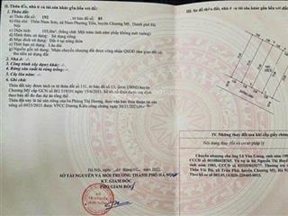 Chính chủ cần bán lô 105m làn 2 sau chợ cá đường 7m.