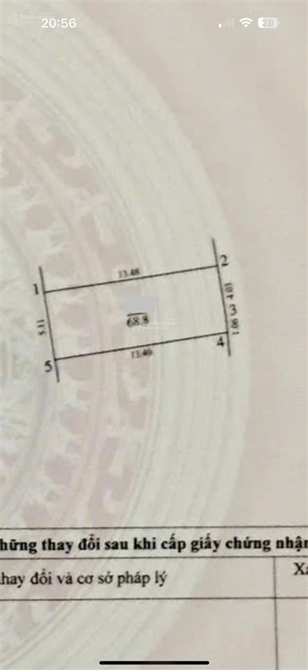 Chính chủ bán đất kim sơn 70m , mặt tiền 5,1m, đường 5m quy hoạch mở rộng 13m có vỉa hè giá 5,35 tỷ