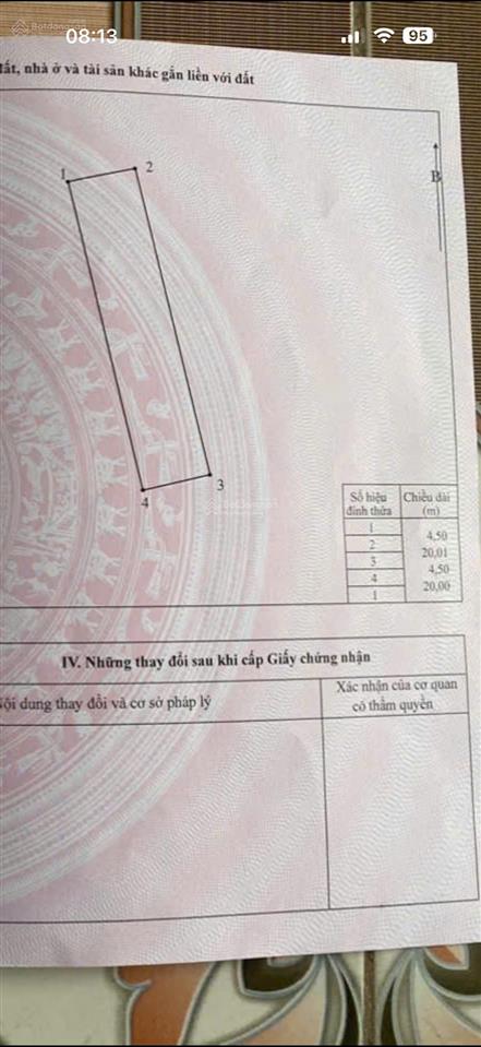 Bán 90m đất giãn dân đa tiện thuận thành giáp hà nội, mt 4,5m ,vỉa hè 3m, đường 8m giá thỏa thuận