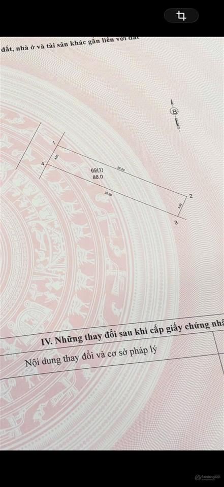 Bán đất đẹp 88m đông dư gia lâm ô tô thông giá 102tr/m