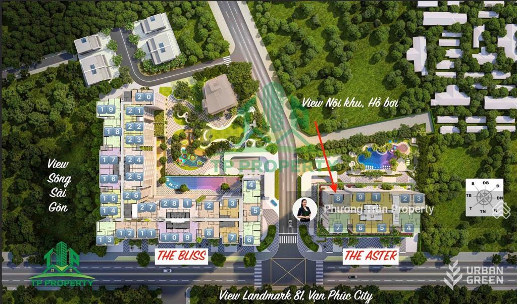 Cho thuê ch urban green| 2pn 79.65m2| giá 13 triệu| nt cơ bản| full máy lạnh| ở ngay
