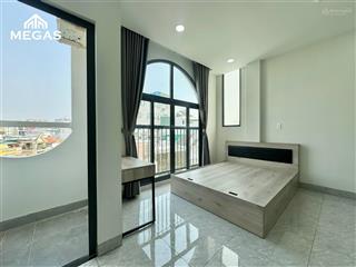 Cho thuê căn hộ dịch vụ mới xây studio ban công máy giặt riêng ngay lotte mart gò vấp