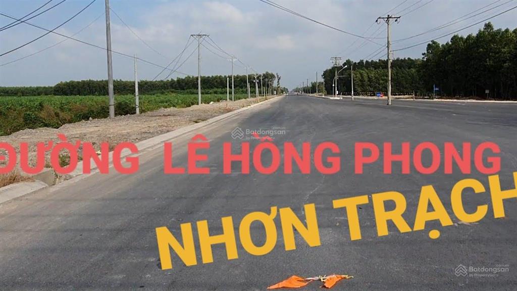 Bán gấp đất đường lê hồng phong nhơn trạch giá rẻ