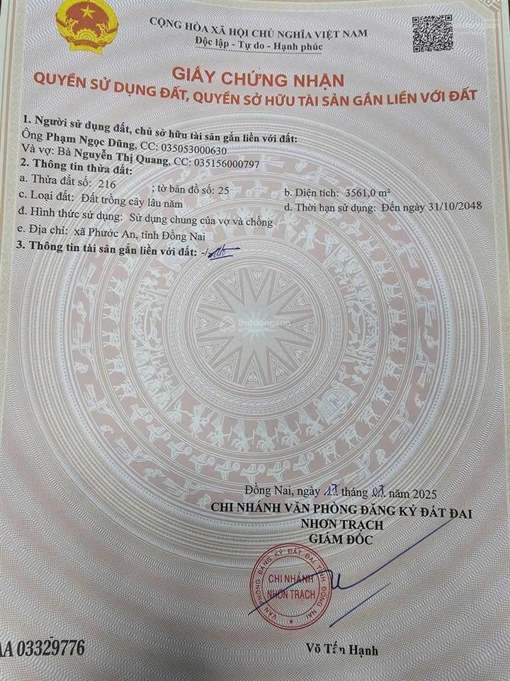 Cần bán gấp lô đất khu dân cư phước an, đường rộng 8m giá rẻ