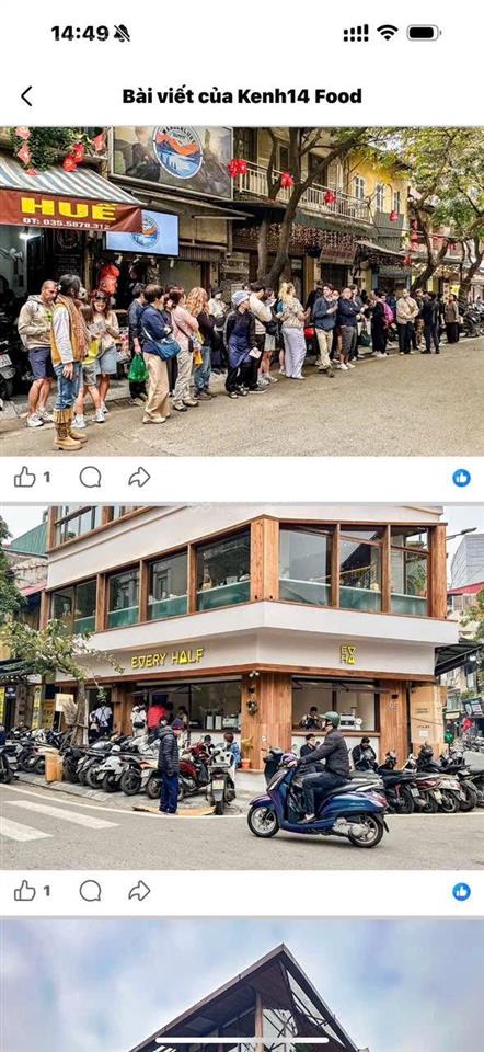 Chính chủ cho thuê cửa hàng 7 hàng cá ngã tư chả cá