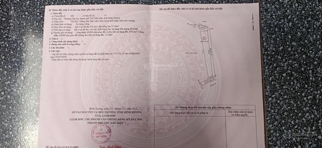 Chính chủ bán đất 2.588m2 (sẵn 700m thổ cư) full măng cụt chôm chôm