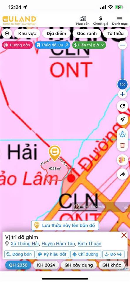 Gia đình tôi cần chuyển nhượng lô đất 6,224m2  71m mặt tiền đường nhựa lớn  kdc hiện hữu lâu năm