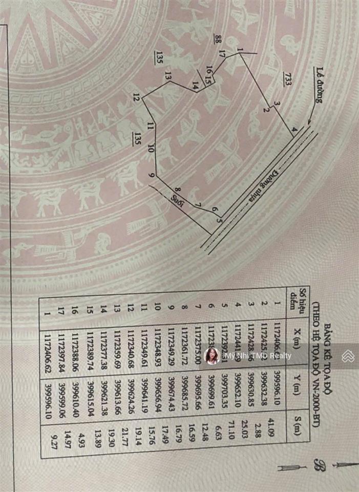 Gia đình tôi cần chuyển nhượng lô đất 6,224m2  71m mặt tiền đường nhựa lớn  kdc hiện hữu lâu năm