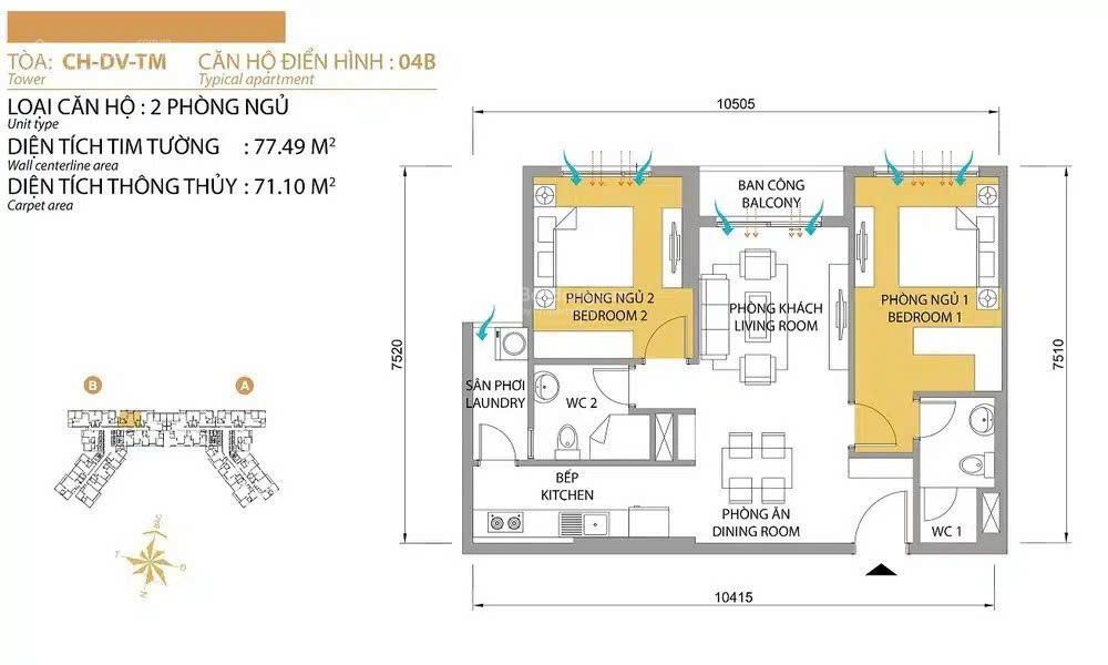 Bán masteri thảo điền 2pn tháp t5, nội thất siêu đẹp, view sông