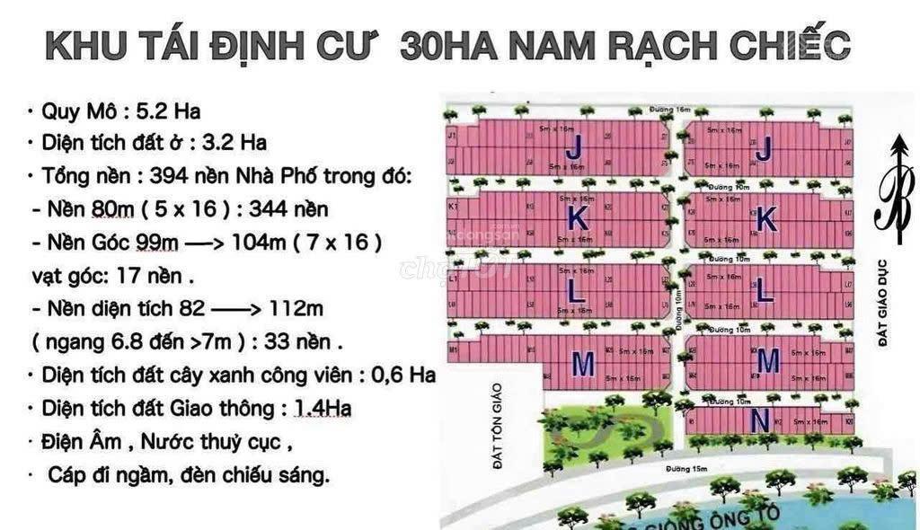 Giảm 2 tỷ  bán gấp lô k4 đường b5 giá chỉ 10 tỷ (~125tr/m2)