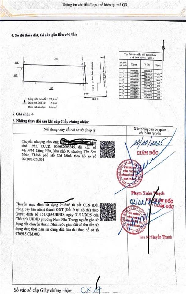 Bán đất 171/32 phước long, p. nam nha trang, 4,8 tỷ, 97,4m², chính chủ giá ưu đãi
