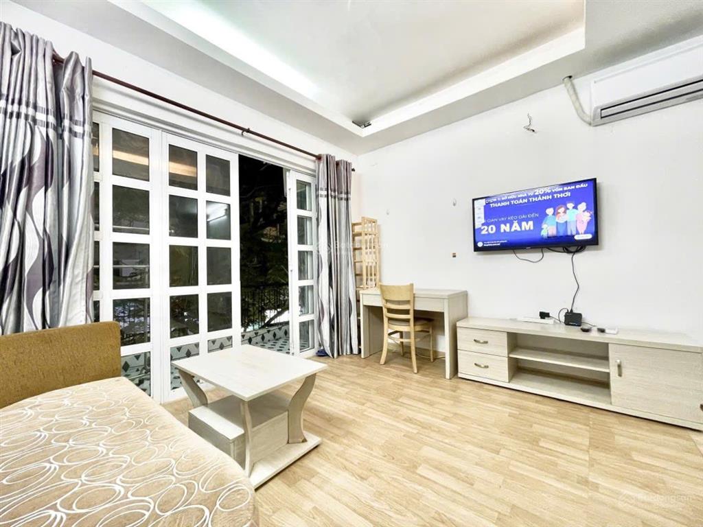 Cho thuê căn hộ 1pn 50m2 ban công có giặt riêng mặt tiền lê văn sỹ | quận 3