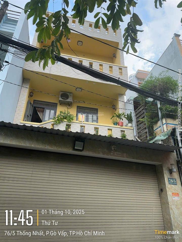 Hxh 7m thông quang trungthống nhất p10  gò vấp  5x17m 3 tầng st  giá 9,6 tỷ tl