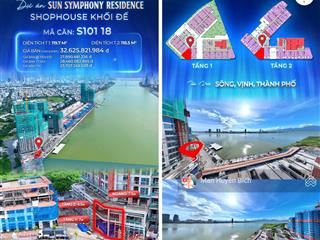 Căn góc 2 mặt tiền cực rộng đến 14.8m,shop khối đế đa dạng loại hình kd,chỉ 1 bước là chạm sông hàn