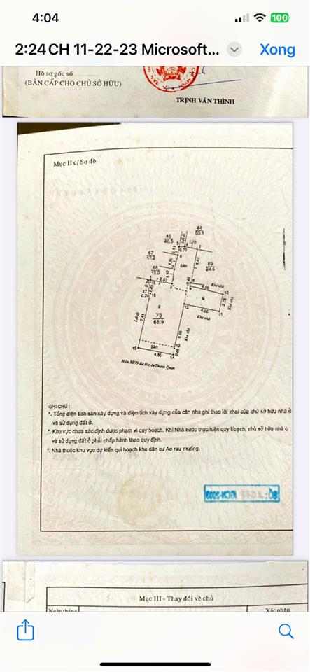 Đất ở đường hẻm 3m ở kv trung tâm quận 3, cách đường chính rạch bùng binh 20m