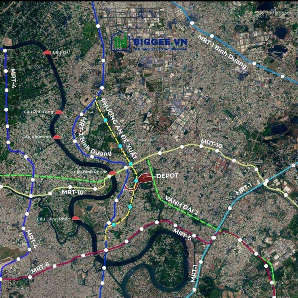 Đất đẹp sát cạnh tuyến metro số 2 mới (hướng tuyến dự kiến mới) ngô chí quốc 51m chỉ 3,1 tỷ