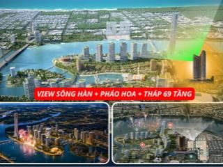 Hàng hot 2026!!! căn hộ 1pn tầng cao view trực diện sông hàn, pháo hoa downtown, tòa tháp 69 tầng!!