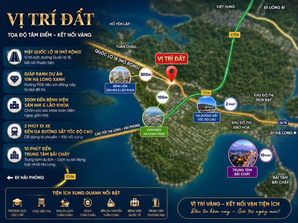 CHỈ TỪ 2,6 TỶ SỞ HỮU NGAY ĐẤT NỀN SÁT VIN HẠ LONG XANH - SỬ DỤNG ĐẾN 90% TIỆN ÍCH ĐẲNG CẤP 