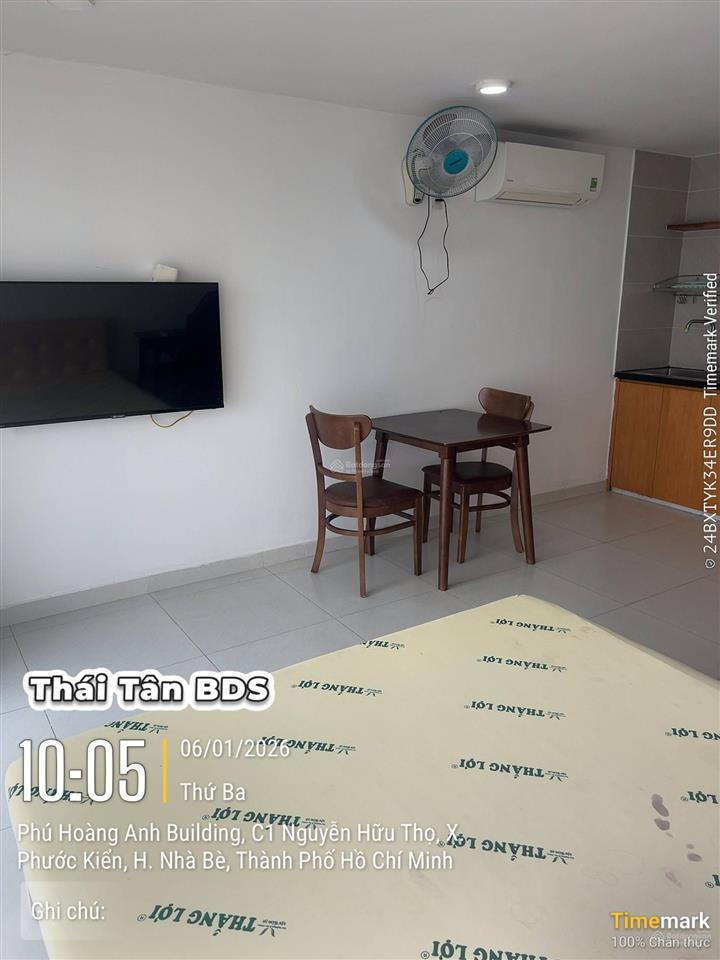 Cho thuê 1 phòng 1pn, 6 triệu, 25m2 trong chung cư phú hoàng anh, nhà bè, hcm