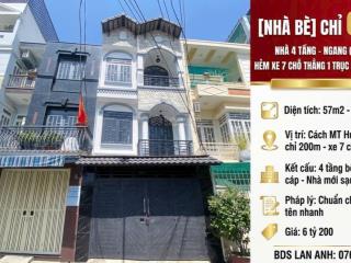 6,2 tỷ || nhà 4 tầng ngang (4.3 x 12m ) || xe 7 chỗ thẳng 1 trục huỳnh tấn phát