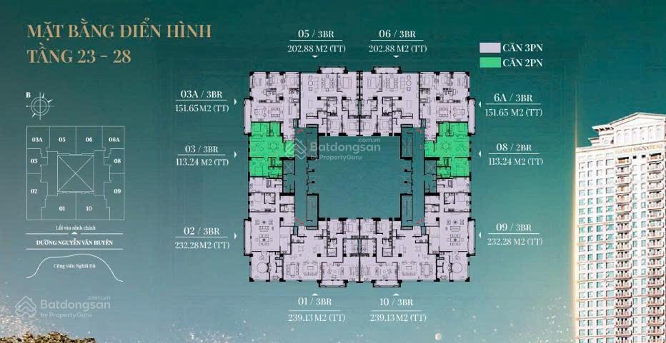 Giá sốc! sở hữu căn hộ siêu sang 3pn, 180m2, dự án hà nội signature  nguyễn văn huyên chỉ 26,6 tỷ