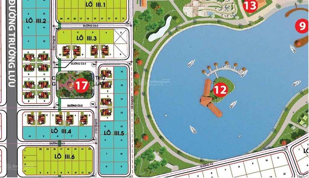 * hot! bán bt 400m2 view hồ ốc đảo dự án đông tăng long, q9. hàng hiếm giá tốt có 1 0 2