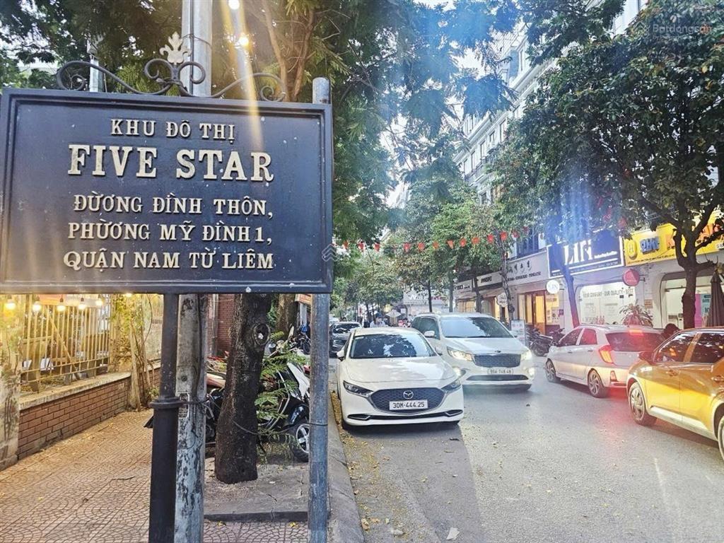 Lk five star mỹ đình 1  4 căn đập thông  6 tầng  lô góc  thang máy 318m  giá 136 tỷ