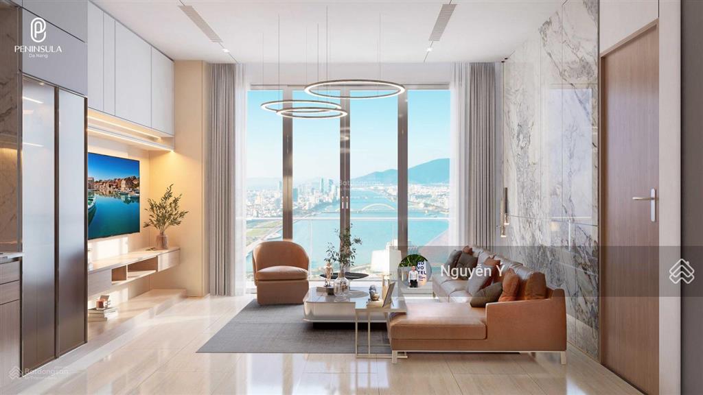 Căn góc 2 phòng ngủ diện tích 95.5m2 view panorama biển và toàn cảnh sông hàn