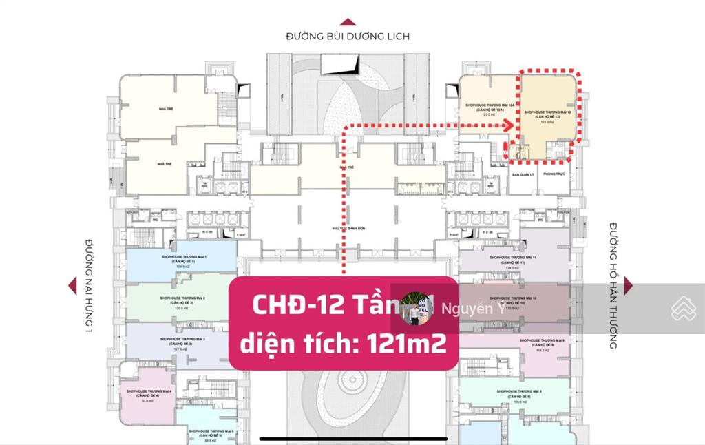 Bán căn hộ đế tòa peninsula căn góc 2 tầng 2 mặt tiền, 273.5m², sơn trà, đà nẵng