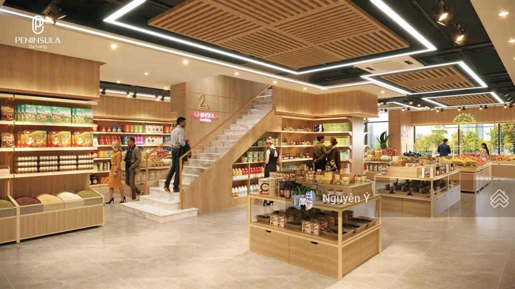 Bán căn hộ đế tòa peninsula căn góc 2 tầng 2 mặt tiền, 273.5m², sơn trà, đà nẵng