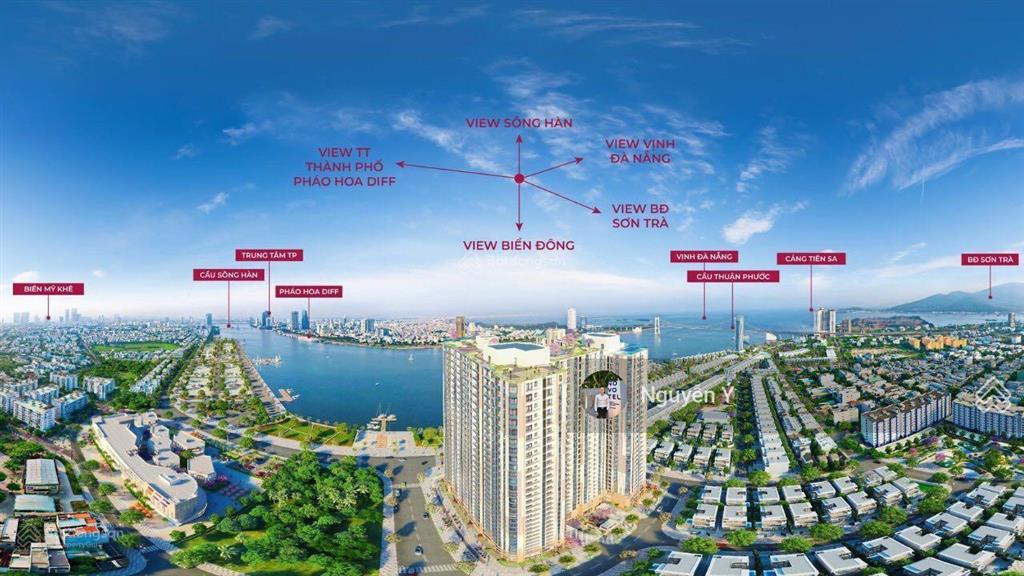 Căn góc 2 phòng ngủ 2 tầm view trong 1 căn hộ peninsula da nang