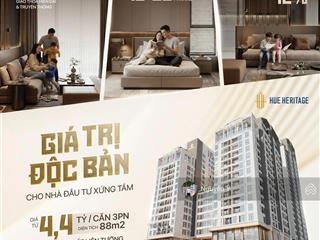 Bán căn hộ chung cư hue heritage, 4,2 tỷ, 82m2, 3pn, 3wc, giá siêu hời!
