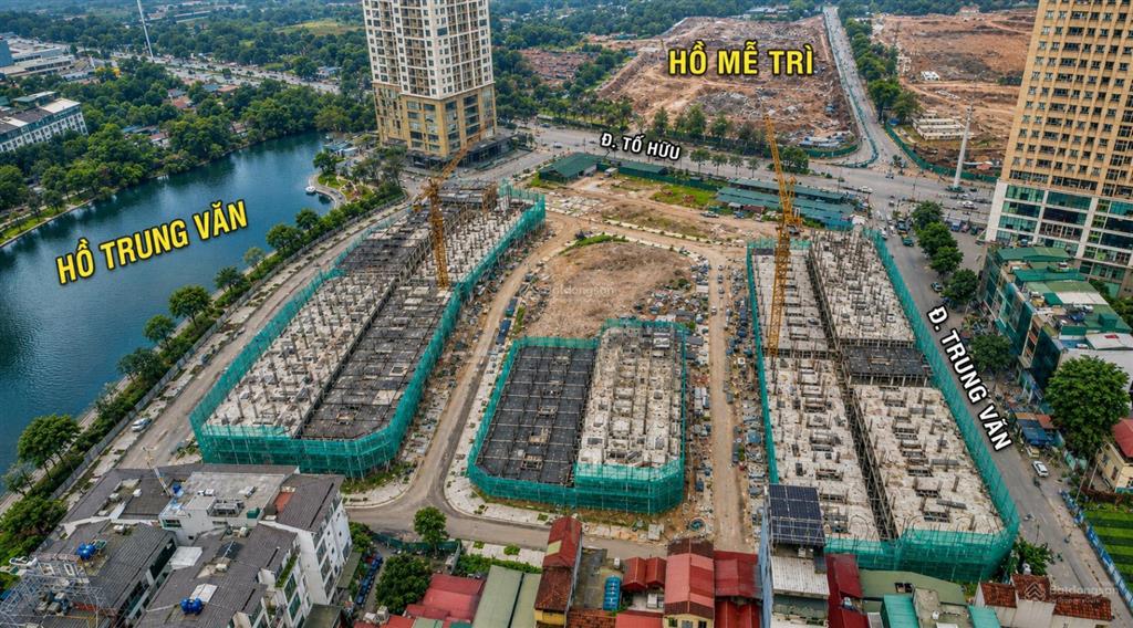 Lô góc đối ngoại nổi bật dự án  view trực diện hồ trung văn, dt 139 m2 tại taseco trung văn
