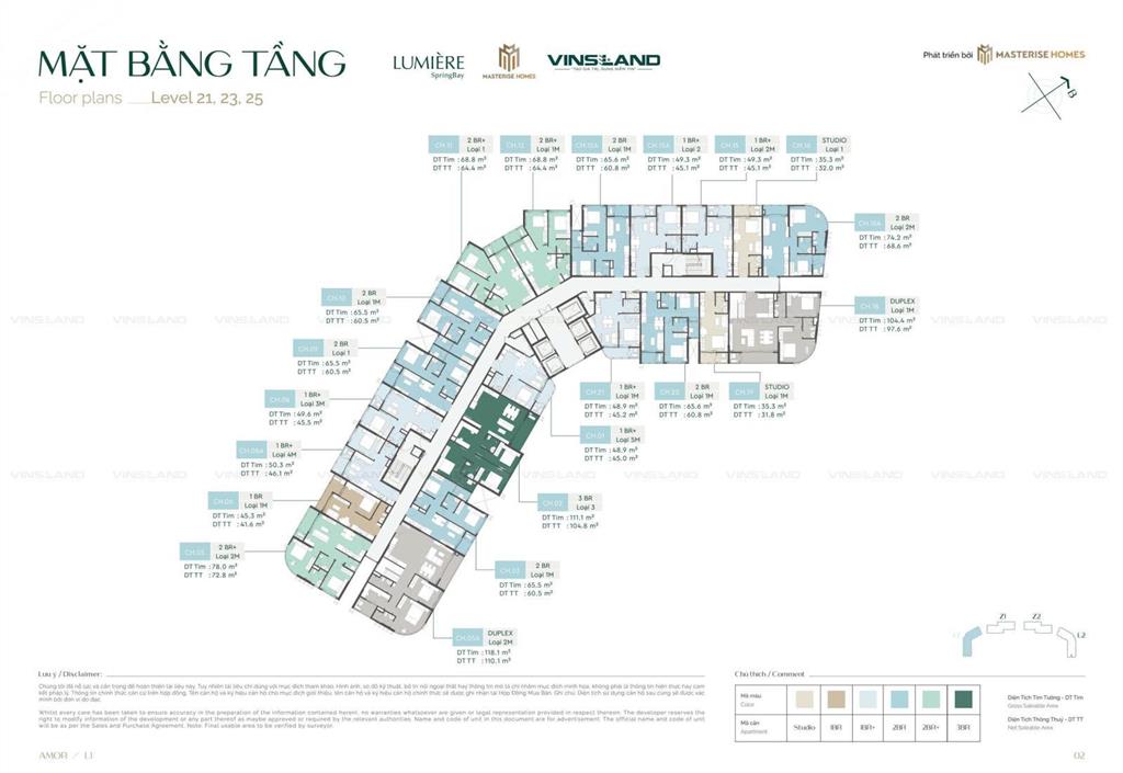 Duplex lumiere spring bay 200m2 view trực hiện công viên hồ tạo sóng đông nam + kính cong tràn viền
