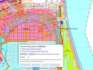 Thổ cư mặt biển đối diện khu đô thị tu bông  sungroup. mặt tiền đt 651. phân khu 5 kkt vân phong