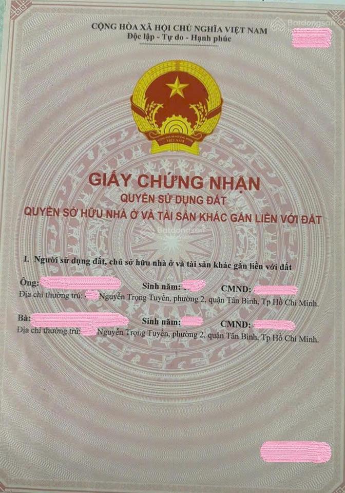 Chính chủ bán gấp nhà mặt tiền nguyễn trọng tuyển  tân bình  giá chỉ 13 tỷ