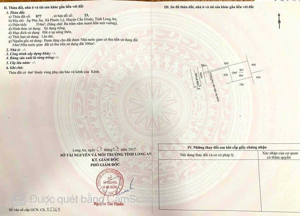 Chính chủ bán đất mặt tiền đường trần thị tám, phước lý, cần giuộc 730m² có thổ cư, giá 5.2 tỷ