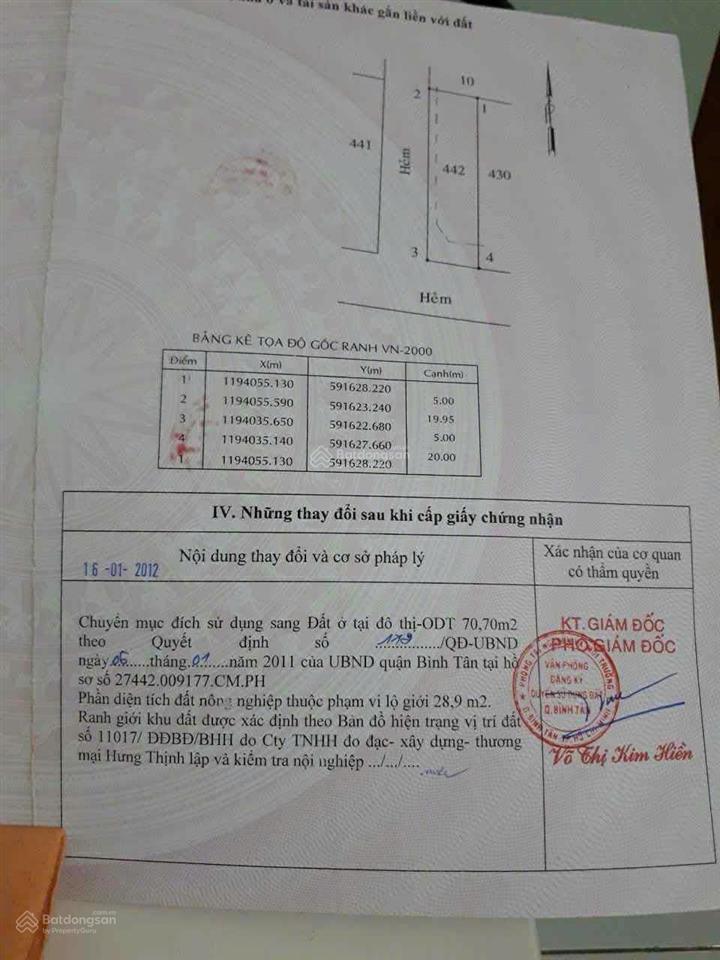 Bán đất tặng nhà lô góc 5x20 (100m²) hẻm 6m, có sẵn 5 phòng trọ liên khu 45, bình hưng hòa b