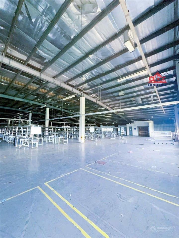 Cho thuê nhà xưởng kcn biên hòa, tp. đồng nai. tổng dt 11.000m2, xưởng sx 7777m2, 78ngh/m2