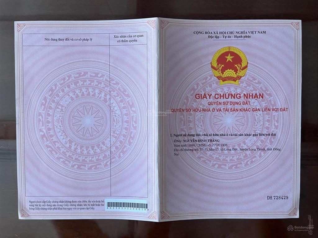 Bán đất gần quốc lộ 1a, giảm còn 790 triệu, 5000m2, sổ đỏ đầy đủ